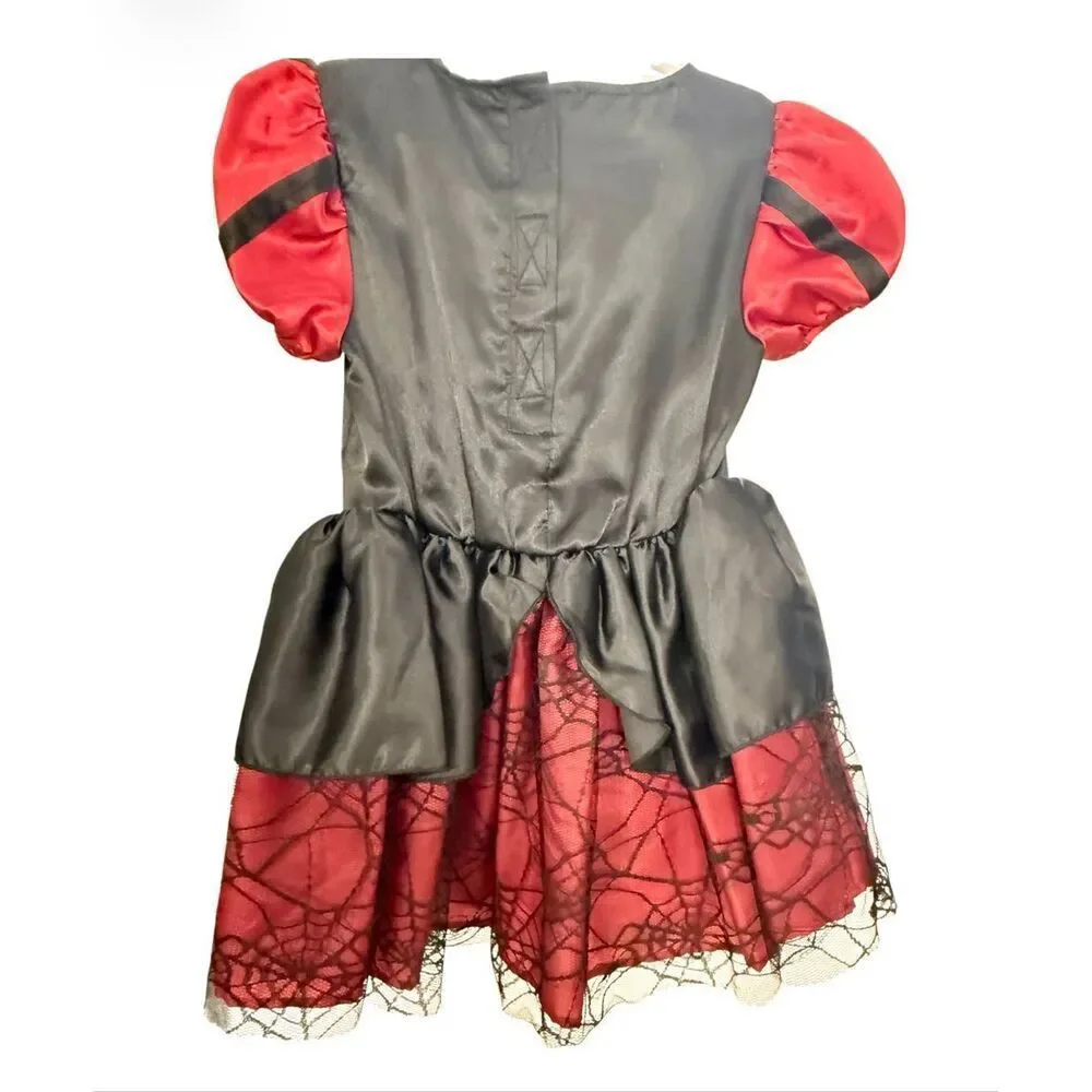 NWT Children’s Place Satin Spider Witch Halloween Costume Girls Sz. CS (4)